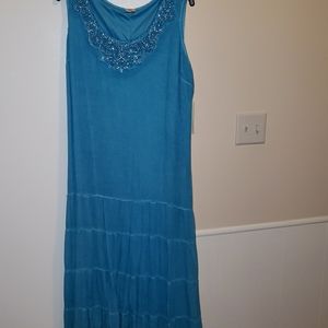 Brand NEW w tags Reba Teal 2x dress Turquoise 168.00 )plus tx on Dilla…